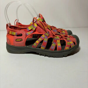 Keen Whisper Adjustable Outdoor Trail Sandal Youth Girls Size 3 Coral Hiking
